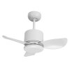 Ceiling Fan ABS Blade Model AC24-4011-3-WH 24" Matte white