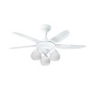 Lamp Ceiling Fan ABS Blade MODEL C112-3L-WH SIZE 46"  White