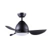 Lamp Ceiling Fan ABS Blade MODEL CT33301-LED-SB SIZE 33"  Matte Black