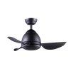 CEILING FAN ABS Blade MODEL CT33301-NL-SB SIZE 33"  Matte Black