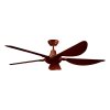 CEILING FAN ABS Blade MODEL CT56515-BR+RC SIZE 56"  Brown