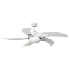 Lamp Ceiling Fan  PLYWOOD BLADES MODEL C D17-561 PWH SIZE 52"  White