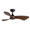 พัดลมเพดาน ใบพัด ABS รุ่น DC38-6015-ORB ขนาด 38 นิ้ว สีดำด้าน/ น้ำตาลปัดลาย