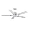 CEILING FAN Plywood Blade MODEL DC52-1011-5-NWH SIZE 52" Matte white