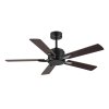 CEILING FAN Plywood Blade MODEL DC52-1011-5-NWP SIZE 52" Matte black