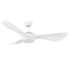 Lamp Ceiling Fan ABS Blade MODEL DC52-2010-3-LWHITE SIZE 52"  White