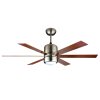 Ceiling Fan With Light Plywood Blade Model F648-1L-AB+RC SIZE 48" Antique brass