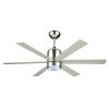 Lamp Ceiling Fan  PLYWOOD BLADES MODEL F648-1L-NC+RC SIZE 48" Nickle