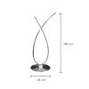 LED Table Lamp L-L05-43TSA (LED 8W) Satin steel