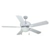 Lamp Ceiling Fan ABS Blade MODEL MS-14-1L-WH SIZE 52"  White
