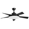 Lamp Ceiling Fan ABS Blade MODEL S-49-BK SIZE 46"  Black