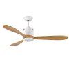 CEILING FAN Solid Wood Blade MODEL S-51 WH/MAPLE WH SIZE 52" White/Maple