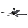 CEILING FAN Plywood Blade UV MODEL S C35-52N PBK SIZE 52" Black