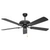 CEILING FAN Plywood Blade UV MODEL S C35-52N PBK SIZE 52" Black