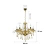 Pendant Lamp MODEL 07-SL-8541-6 AMBER (E14x6) Amber