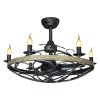 Lamp Ceiling Fan ABS Blade MODEL S-19 SIZE 28"  Matte black