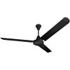 CEILING FAN Steel Blade MODEL T348-BK+WC SIZE 48"  Black