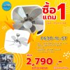 Buy1Get1Free Ceiling Fan With Light Plywood Blade Model F630-1L-ST SIZE 30" Silver