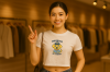 เสื้อยืดเอวลอย Genix Studio (หมาบุญรอด : Underdog is a Hero)