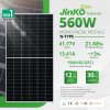 JINKO Solar PV Module 560W MONO HF (TiER1)