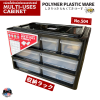ลิ้นชัก 3 ชั้น สีดำ No.504/3 B ขนาด 18 x 28 x 18 ซม. Polymer Plastic Ware