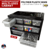 ลิ้นชัก 3 ชั้น สีดำ No.504/3 B ขนาด 18 x 28 x 18 ซม. Polymer Plastic Ware