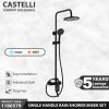 Rain Shower Castelli Single Handle Rain Shower Mixer Set Elegan Black Series - 1186579