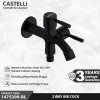 Keran Dinding Castelli Kran Tembok 2 Cabang 2 Way Bib Cock - 1475399-BL