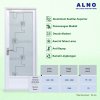Pintu Kamar Mandi Alno Pintu Toilet Alumunium Whte - 237PA5