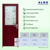 Pintu Kamar Mandi Alno Pintu Toilet Alumunium Red Walnut - 237PA17