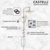 Rain Shower Castelli Single Handle Rain Shower Set - 1456586-CR