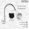 Keran Dapur Castelli Kran Angsa Single Handle Sink Tap Wall - 1185363