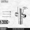 Stop Keran 2 Cabang Castelli Double Angle Valve - 1445361