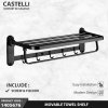 Gantungan Handuk Multifungsi Castelli Rak Handuk Lipat Movable Towel Shelf Black - 1405676