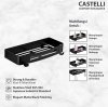 Rak Dinding Serbaguna Castelli Long Basket Elegant Matte Black - 1405616