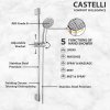 Shower Bar Castelli Shower Bar 1 Set Dengan 3 Fungsi Hand Shower - 1456066-CR