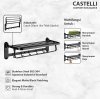 Gantungan Handuk Multifungsi Castelli Rak Handuk Lipat Movable Towel Shelf Black - 1405676