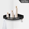 Rak Dinding Sudut Serbaguna Castelli Corner Basket Elegant Matte Black - 1405614