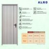 Pintu Kamar Mandi Alno Pintu Toilet UPVC LIGHT OAK WOOD - 237PU08