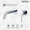 Concealed Basin Mixer Castelli Kran Wastafel Tanam Dinding Panas Dingin - 1186594