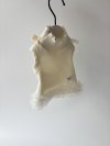 Sleeveless Bow Tutu Top (cream)