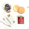 CBD AROMATIC CANDLE & LUCKY STONE (RED WOOD)