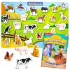 หนังสือนิทานภาพระบายสี พร้อม Pull  & Stick : Farm Animals ภาพจริง