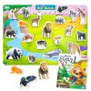 หนังสือนิทานอีสป 2 ภาษา ชุดที่ 1 พร้อม Pull  & Stick : Wild Animals ภาพจริง