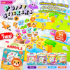 หนังสือแปะสติกเกอร์นูน Puffy Sticker เสริม IQ เรียนรู้คำศัพท์ภาษาอังกฤษ