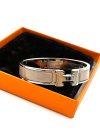 Hermes Clic h size pm สีเบจ - เงิน