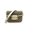 GUCCI BEIGE & WHITE 'GUCCI 1955' HORSEBIT SHOULDER BAG