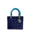 DIOR Multicolor Cannage Quilted Lambskin Leather Medium Lady Dior Bag