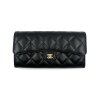 Chanel long wallet GHW