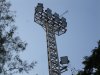 Installation of electrical control cabinets for football field light poles at Assumption College Sriracha 